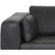 Burr Serbia Black Leather Sofa